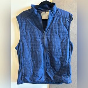 Southern Tide Blue Quilted Vest